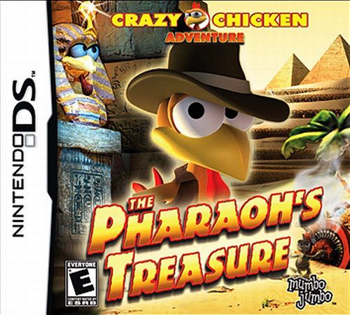 Crazy Chicken: The Pharaoh's Treasure box art for Nintendo DS
